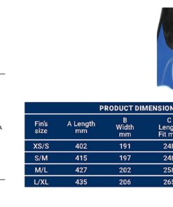 Cressi Palau Short Fins with Mesh Bag Snorkel Packages - Blue, Size - LGXLG 11 713JO3nSxL