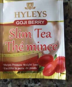 Hyleys Slim Tea Goji Berry Flavor - Weight Loss Herbal Supplement Cleanse and Detox - 25 Tea Bags (1 Pack) 25 Count (Pack of 1) 34 713JfwJ0tgL