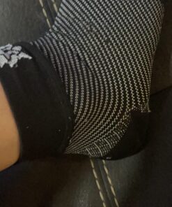 Bitly Plantar Fasciitis Compression Socks for Women & Men - Best Ankle Compression Sleeve, Nano Brace for Everyday Use - Provides Arch Support & Heel Pain Relief (Black, Small) Black 1 24 713KUiO5GL