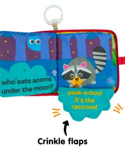 Lamaze Peek-A-Boo Forest Soft Baby Book - Clip-On Cloth Book - Washable Crinkling Fabric Pages for Sensory Play - Teething and Learning Toys for Babies - 6 Months and Up 45 713Khlqvd2L
