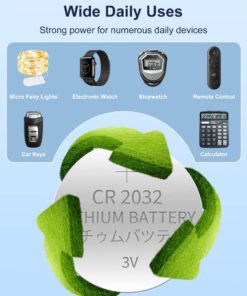 20 Count CR2032 Lithium Coin Cell Battery, 3V Blister Packed CR2032 Button Battery for Small Devices, Long Lasting Power, 8-Year Storage Shelf Life, Child Secure Packaging, Pack of 20 20 counts 23 713KxTCc0sL