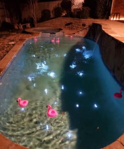 JINHEZO Submersible LED Light, Tea Lights, Pond Underwater Small LED Lights, Battery Operated 125 Hours, for Wedding Home Vase Festival Party Decoration White 24Pcs (Built-in 48 Batteries) 24 Pack 57 713L vAoBmL