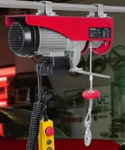 Happybuy 880 LBS Lift Electric Hoist, 110V Electric Hoist, Remote Control Electric Winch Overhead Crane Lift Electric Wire Hoist for Factories, Warehouses and Goods Lifting 880LBS 13 713L1duC1VL