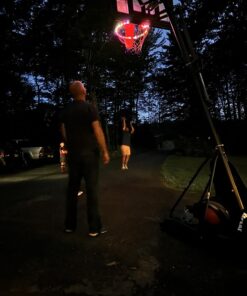 GlowCity Glow in The Dark Basketball for Teen Boy - Glowing Red Basket Ball, Light Up LED Toy for Night Ball Games - Sports Stuff & Gadgets for Kids Age 8 Years Old and Up Rubber (No Pump) 37 713L4kPiBUL