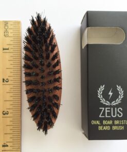 ZEUS Boar Bristle Beard & Mustache Brush for Men, 3.5" Firm-Bristle Small Travel Beard Brush - Made in Germany FIRM BRISTLES 35 713L4mmP0WL