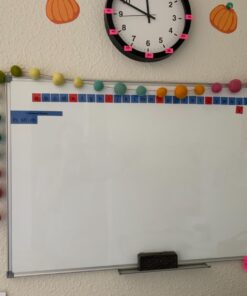 Lockways Magnetic Dry Erase Board, 36 x 24 Inch Magnetic Whiteboard White Board, 1 Dry Erase Markers, 2 Magnets for School, Home, Office Silver frame 36 x 24 Inch 31 713LW5COiZL