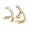 Allen Company Shotgun and Rifle Brass Wall Mount Hooks - Heavy-Duty Gun Rack - Shooting Accessories for Home - Comes with Four Brass-Plated Screws - One Pair 22 713LY0oTpoL