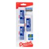 Pentel Hi-polymer Block Eraser, Large, 3 Pack, White (ZEH10BP3-K6) Large Block Eraser 26 713LabjZzXL