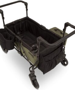 Jeep Deluxe Wrangler Stroller Wagon with Cooler Bag and Parent Organizer by Delta Children, Black/Green 39 713MTikiMzL