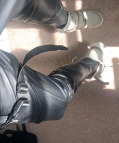 Hebetag Oxford Hiking Waist Pack Motorcycle Drop Leg Bag for Men Women Bike Riding Cycling Tactical Thigh Fanny Pouch Outdoor Travel Fishing Camping Casual Daypack Black #01Black 45 713NBIfbzGL