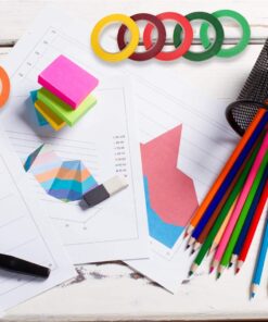 selizo 10 Rolls 1/8” Whiteboard Pinstripe Tape Dry Erase Board Tape Line Thin Striping Graphic Chart Art Tape Grid Lining Tape for White Board, 10 Colors 20 713NSn0NInL