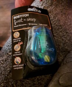 Bostitch Office Twist-n-Sharp Pencil Sharpener, for Kids & Colored Pencils, Assorted Colors (PS1-ADJ) 44 713NVaK7apL 1