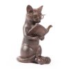 Young's Inc. Cat Figurine - Cute Cat Statue - Whimsical Cat Decor for Cat Lovers - Cat Collectibles and Meditation Decor - Cat with Eye Glasses - 4'' L X 3'' W X 5'' H Sitting Up 5 713OHWLN9LL