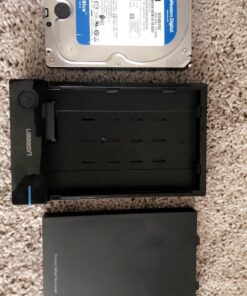 UGREEN External Hard Drive Enclosure for 3.5 2.5 Inch SATA SSD HDD USB 3.0 to SATA III Hard Drive Case with UASP 12V Power Adapter Compatible with WD Seagate Toshiba Samsung Hitachi PS5 Xbox 42 713P0T9TkIL