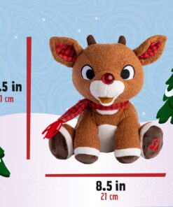 Rudolph the Red - Nosed Reindeer - Stuffed Animal Plush Toy with Music & Lights Rudolph 16 713PRdwl6sL