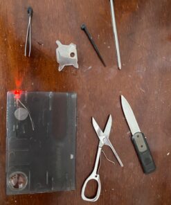 GUARDMAN Credit Card Tool Survival Card Knife with LED Light - Fathers Day Gift - Pocket Tool Kit Birthday Stocking Stuffers For Him For Men Dad Gifts 23 713PXXK vXL