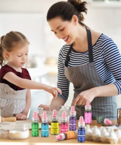 Food Coloring for Baking - 26 Vibrant Cake Coloring Liquid Set for Dessert Decorating, Food Grade Food Dye for Icing,Fondant,Cookies,Easter Egg,Making DIY Supplies Kit- 0.25 Fl. oz (6 ml)/Bottles 0.25 Fl Oz (Pack of 26) 31 713QBSX2ylL