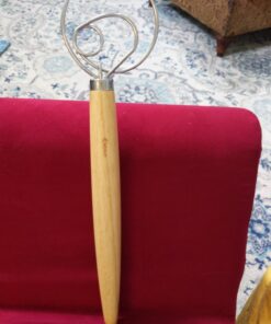 ORBLUE Premium Danish Dough Whisk - 2 Pack LARGE 13.5" Dutch Whisk with Stainless Steel Ring - Danish Whisk for Bread, Pastry or Pizza Dough - Baking Tool Alternative to a Blender, Mixer or Hook Rubberwood 2 Pack Rubberwood 36 713QCXsOsnL