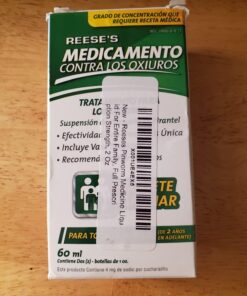 REESE'S PINWORM Medicine Liquid for Entire Family, Full Prescription Strength, 2 Oz 2 Fl Oz (Pack of 1) 28 713QVTUbKL