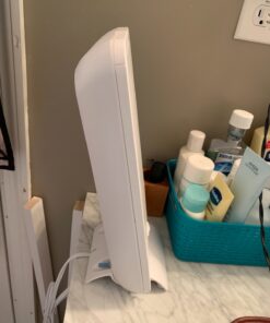 Verilux® HappyLight® Full-Size - UV-Free Therapy Lamp, Bright White Light with 10,000 Lux, Adjustable Brightness, 2 Interchangeable Lenses, Detachable Stand, and Wall Mountable 34 713QXdTLVL