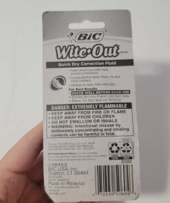BIC Wite-Out Quick Dry Correction Fluid, 20 ml 32 713QlZbgwAL