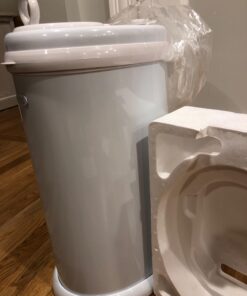 Ubbi Steel Odor Locking, No Special Bag Required Money Saving, Awards-Winning, Modern Design, Registry Must-Have Diaper Pail, White 60 713RdV66ZL