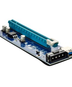Optimal Shop PCI Express 16x to 1x Powered Riser Adapter Card w/60cm USB 3.0 Extension Cable and 4-Pin MOLEX to SATA Power Cable-GPU Riser Extender Cable-Ethereum Mining ETH (2 Pack 4 Pin) 2 Pack 4 Pin 7 713S5bTdUNL