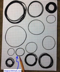 35+ Pack (40-135mm) Mix Cassette Rubber Square (Width 1mm) Belt Cassette Machine for DVD Drive , Xbox 360 , Repair Rebuild Common Square Belt Repair Rebuild 5 713SFZb8uhL
