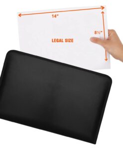 Alternative view of Legal Size Expanding File Folder Important Document Organizer Fireproof Document Bag with 13 Pockets,Color Labels,Non-Itchy Silicone Coated Portable File Wallet Large Capacity(16" x 10.6")