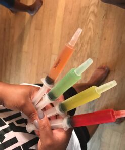 EZ-Inject 25 Pack Plastic Syringes for Jello Shots 1oz - 100% Safe and Reusable Jello Shot Syringes with Caps - Small Syringe Shots Holiday and Halloween Party Supplies for Adults 31 713T7YvDDuL