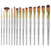 MyArtscape Paint Brush - Set of 15 Art Brushes for Watercolor, Acrylic & Oil Painting - Short Handles 11 713TO8CPQEL 1
