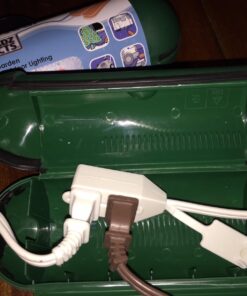 Hot Headz H-EXT-302 Outdoor Extension Safety Seal Resistant Cord Cover for Holiday Lights Water Fountains, Pool Pumps, Air Conditioners, Etc, Single, Green 49 713TXI7KnL