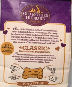 Old Mother Hubbard by Wellness Classic P-Nuttier Natural Dog Treats, Crunchy Oven-Baked Biscuits, Ideal for Training, Mini Size, 20 ounce bag Mini Biscuits Peanut Butter 1.25 Pound (Pack of 1) 34 713Te2l FyL
