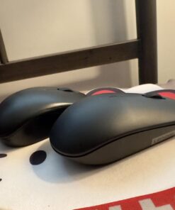 Lenovo 530 Wireless Mouse – Full Size Computer Mouse for PC, Laptop, Windows Computer - 2.4 GHz Nano USB Receiver - Ambidextrous Design - 12 Months Battery Life – Cordless Raven Black 15 713TfAcfNOL