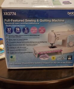 Brother Sewing and Quilting Machine, XR3774, 37 Built-in Stitches, Wide Table, 8 Included Sewing Feet 69 713TkrqEX L