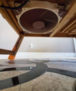 Laptop Desk Nnewvante Adjustable Bed Desk Table Bamboo with USB Fan Foldable Bed Tray w' Drawer 21.6" with Fan 62 713Tlvv70GL