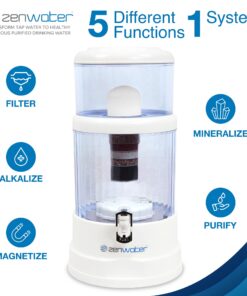 Zen Water Systems Countertop Filtration and Purification System, 6-Gallon 23 713U9OJ IL