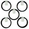Anodized Aluminum Bonsai Training Wire 5-Size Starter Set with Canvas Bag - 1.0mm, 1.5mm, 2.0mm, 2.5mm, 3.0mm (147 feet total) - Choose Your Color (5 Sizes, Black) 5 Sizes 25 713V CO0YWL