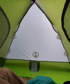 Coleman Sundome Camping Tent, 2/3/4/6 Person Dome Tent with Snag-Free Poles for Easy Setup in Under 10 Mins, Included Rainfly Blocks Wind & Rain, Tent for Camping, Festivals, Backyard, Sleepovers Palm Green 4 Person 41 713V2dRNWrL