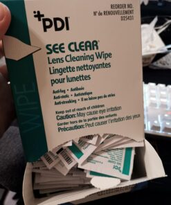 See Clear Lens Cleaning Wipes - Eye Glasses Cleaner Wipes - Non-Scratching, Non-Streaking, Pre-Moistened Wipes - Individual Packet, 6.5 in. x 5 in., 120 Wipes, 1 Pack 9 713VTaEH1JL