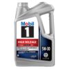 Mobil 1 High Mileage Full Synthetic Motor Oil 5W-30, 5 Quart Full Synthetic High Mileage 7 713WG7 MJeL