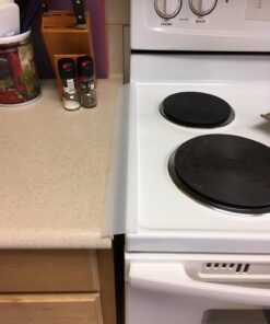 ITEMporia Silicone Stove Gap Covers (2 Pack), Easy Clean Heat Resistant Oven Gap Filler To Seal Between Stovetop and Counter (25 Inches, Translucent White)) 25 Inches 17 713WIMEwUAL