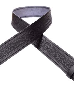 Leather Kilt Belt Celtic Twist Desgin Scottish Highland Accessories Black Medium 9 713WQXPfMUL