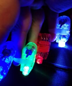 CALIFORNIA CADE ELECTRONIC Finger Lights- Party Favors-Bachelorette Party Favors - Party Supplies for Parties Cheering Novelty Toys Gift for Kids, Adult, Pack of 48 32 713X5yQlWL