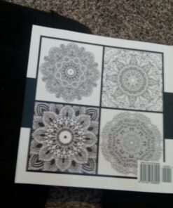 Alternative view of Mandala Coloring Book: 100+ Unique Mandala Designs and Stress Relieving Patterns for Adult Relaxation, Meditation, and Happiness (Magnificent Mandalas) Paperback, Large Print