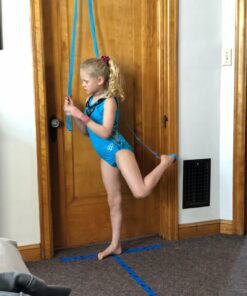 Stunt Stand® Door Flexibility & Stretching Leg Strap - Great for Cheer, Dance, Gymnastics or Any Sport! Free How-to-Use Links Included … Black 22 713ZY4L7OIL