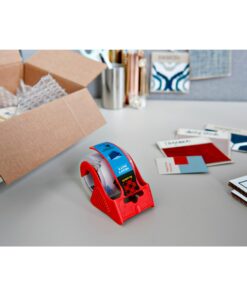 Scotch Heavy Duty Shipping Packaging Tape, 1.88"x 27.7 yd, Great for Packing, Shipping & Moving, Clear, 1 Dispensered Roll (142L) 31 713a2PkFKaL 1