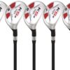 Majek Men's Golf All Hybrid Complete Full Set, which Includes: #5, 6, 7, 8, 9, PW +SW Senior Flex Right Handed New Utility A Flex Club 3 713a2udCCTL