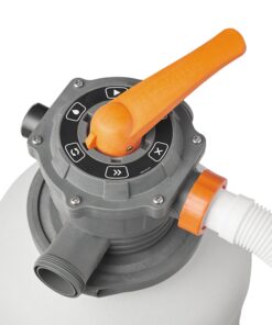 Bestway 58500E Flowclear 2200 Gallon Sand Filter Pump for Above Ground 300 to 14,400 Gallon Swimming Pools with Adapter, (Sand is Sold Separately) 18 713aCGcyeyL