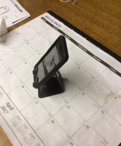 Lamicall Adjustable Cell Phone Stand, Desk Phone Holder, Cradle, Dock, Compatible with iPhone 15, 14, Plus, Pro, Pro Max, 13 12 X XS,4-8" Phones, Office Accessories, All Android Smartphone, Black 62 713bYXmrL